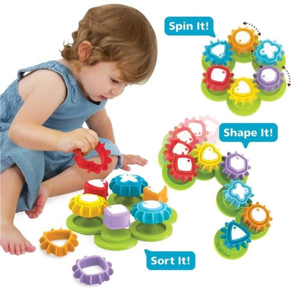 Shape ‘N’ Spin Gear Sorter. A Developmental Activity Toy for Kids - Picture 2 of 7